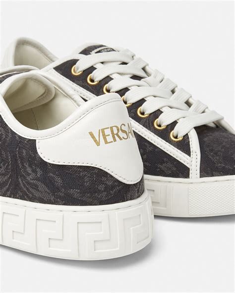 versace high top sneakers replica|barocco high top greca sneakers.